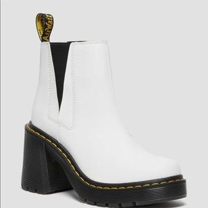 Dr Martens New Spence white leather boot size 9